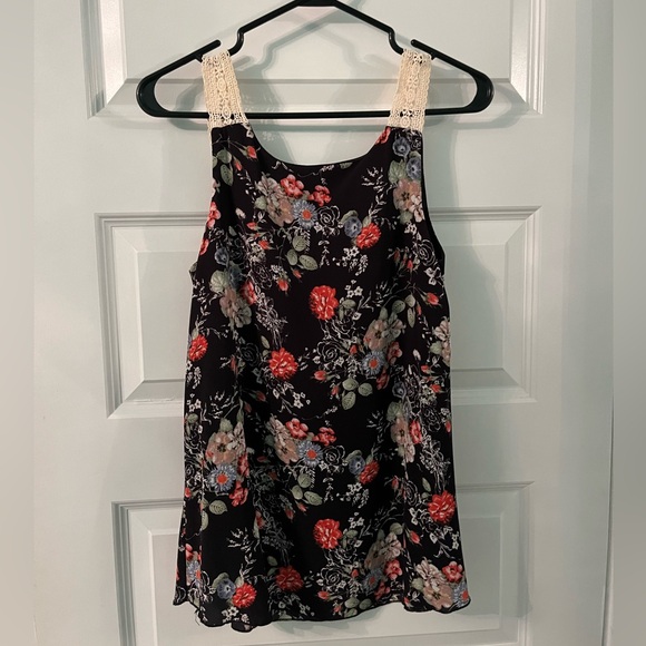 Eclipse floral blouse shirt size small - Picture 3 of 4